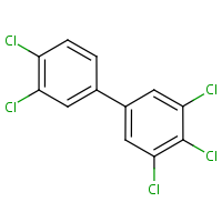 3,4,5,3',4'-Pentachlorobiphenyl formula graphical representation