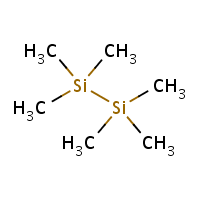 Hexamethyldisilane formula graphical representation
