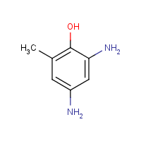 2,4-Diamino-6-methylphenol formula graphical representation