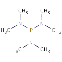 Hexamethylphosphorous triamide formula graphical representation