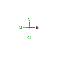 Bromotrichloromethane formula graphical representation