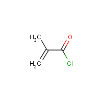 Methacryloyl chloride formula graphical representation