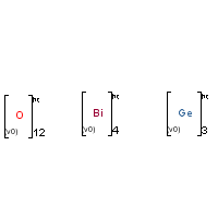 Bismuth germanium oxide formula graphical representation