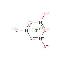 Rhodium(III) nitrate formula graphical representation