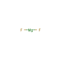 Magnesium fluoride formula graphical representation