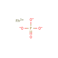 Rhodium(III) phosphate formula graphical representation