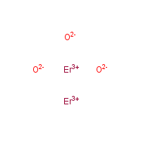 Erbium oxide formula graphical representation