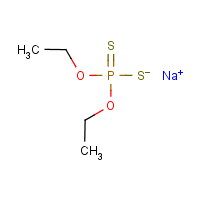 Sodium diethyl phosphorodithioate formula graphical representation