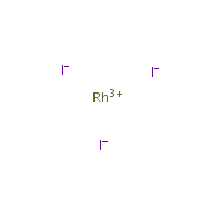 Rhodium iodide formula graphical representation