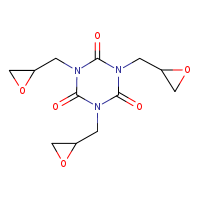 Triglycidyl isocyanurate formula graphical representation