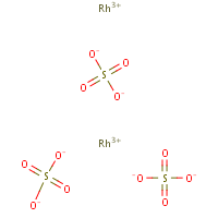 Rhodium sulfate formula graphical representation