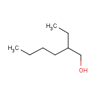 2-Ethylhexanol formula graphical representation