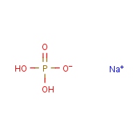 Sodium phosphate, monobasic formula graphical representation