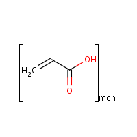 Polyacrylic acid formula graphical representation