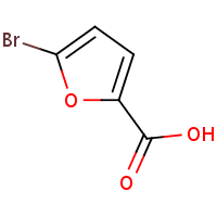 5-Bromo-2-furancarboxylic acid formula graphical representation