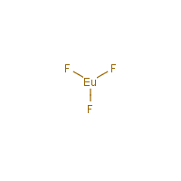 Europium(III) fluoride formula graphical representation