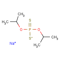 Sodium diisopropyl phosphorodithioate formula graphical representation
