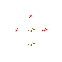 Europium(III) oxide formula graphical representation