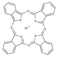 Lead phthalocyanine formula graphical representation