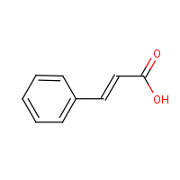 trans-Cinnamic acid formula graphical representation