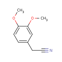 3,4-Dimethoxyphenylacetonitrile formula graphical representation