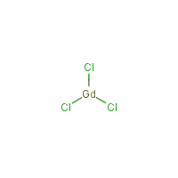 Gadolinium(III) chloride formula graphical representation