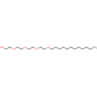 Tetraethylene glycol monododecyl ether formula graphical representation