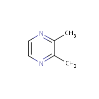 2,3-Dimethylpyrazine formula graphical representation