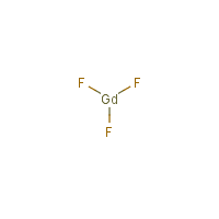 Gadolinium(III) fluoride formula graphical representation