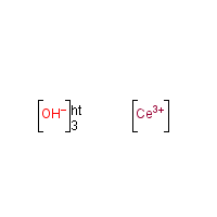 Cerous hydroxide formula graphical representation