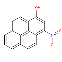 1-Nitro-3-hydroxypyrene formula graphical representation
