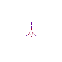Cerous iodide formula graphical representation