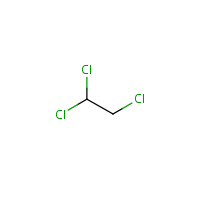 1,1,2-Trichloroethane formula graphical representation