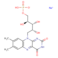 Riboflavin sodium phosphate formula graphical representation