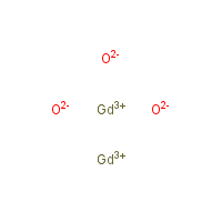 Gadolinium(III) oxide formula graphical representation