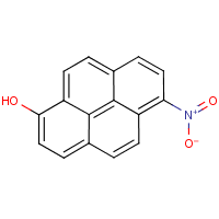1-Nitro-6-hydroxypyrene formula graphical representation