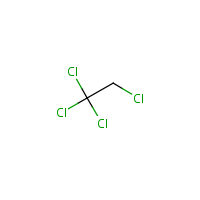 1,1,1,2-Tetrachloroethane formula graphical representation