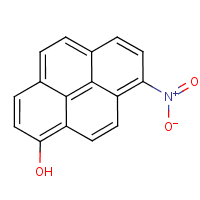 1-Nitro-8-hydroxypyrene formula graphical representation