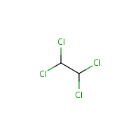 1,1,2,2-Tetrachloroethane formula graphical representation