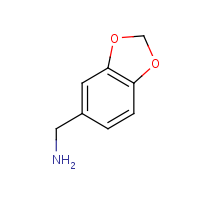 Piperonylamine formula graphical representation