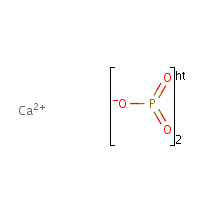 Calcium metaphosphate formula graphical representation