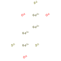 Gadolinium oxysulfide formula graphical representation