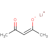 Lithium acetylacetonate formula graphical representation