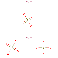 Cerous sulfate formula graphical representation
