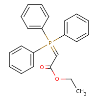 (Carbethoxymethylene)triphenylphosphorane formula graphical representation