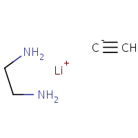 Lithium acetylide, ethylene diamine complex formula graphical representation