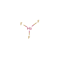 Holmium fluoride formula graphical representation