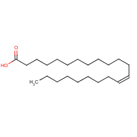 Erucic acid formula graphical representation