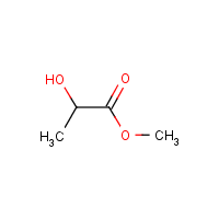 Methyl lactate formula graphical representation