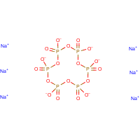 Sodium hexametaphosphate formula graphical representation